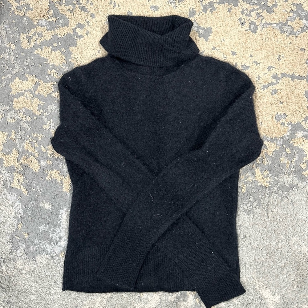 Banana Republic Classic Black Turtleneck Sweater